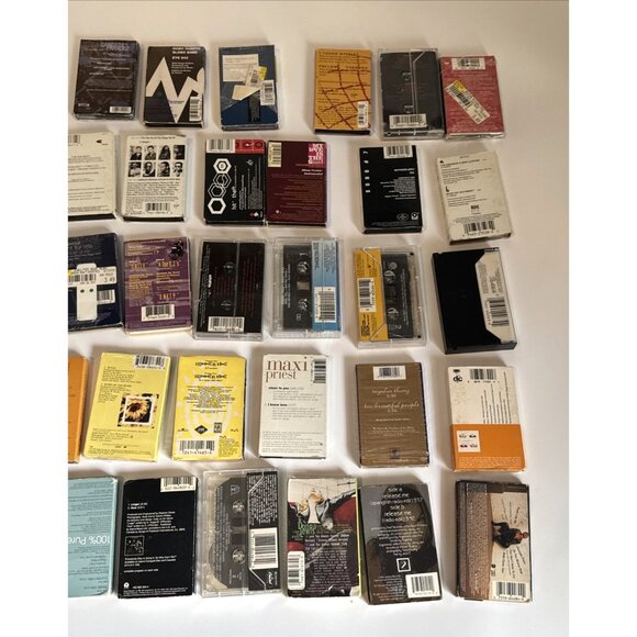 Vintage Cassette Tapes Lot of 41 Mixed Music 70s 80s Rock Pop with Carrying Case - Picture 10 of 13
